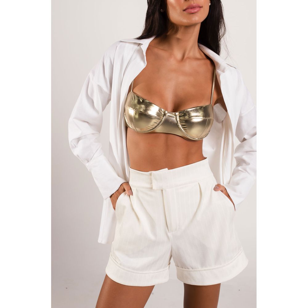 Off white short alfaiataria - doux Off white short alfaiataria - doux